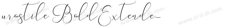 urostile BoldExtende字体转换